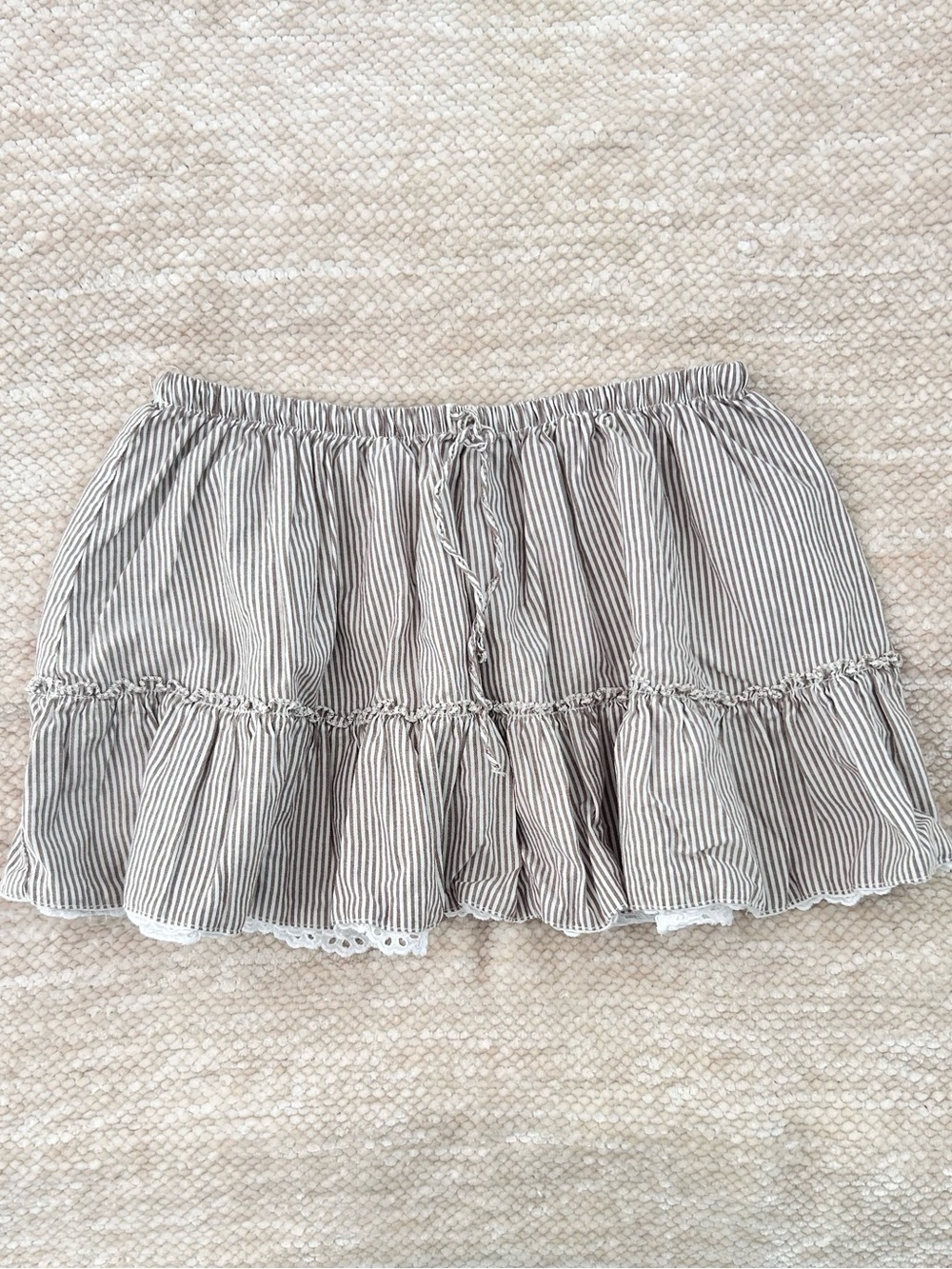 Brandy Melville stripped mini skirt